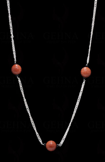 Sun Sitara Gemstone Knotted In.925 Sterling Silver Chain CS-1104