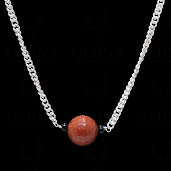 Sun Sitara Gemstone Knotted In.925 Sterling Silver Chain CS-1104