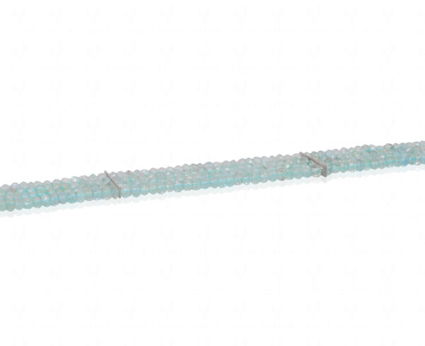4 Rows Bracelet Of Aquamarine Gemstone Faceted Bead Bracelet BS-1106