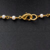 Pearl & Emerald Gemstone Knotted Chain In .925 Sterling Silver Cm1113