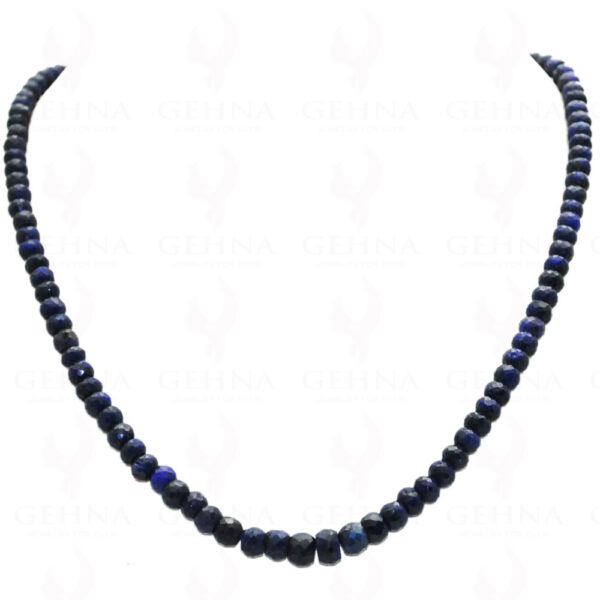 African Blue Sapphire Round Faceted Bead Strand NP-1119