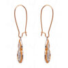 Simulated Diamond Studded Gold Plated Earrings FE-1124