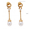 Pearl & Simulated Diamond Studded Festive Earring FE-1127
