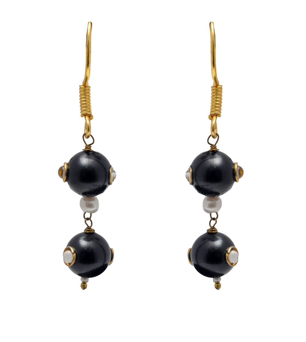 Black Onyx Gemstone Earring LE01-1129