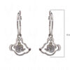 Simulated Diamond Silver Plated Dangle Earrings FE-1129