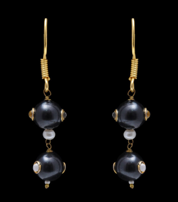 Black Onyx Gemstone Earring LE01-1129