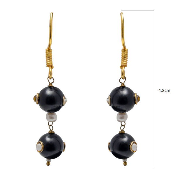 Black Onyx Gemstone Earring LE01-1129