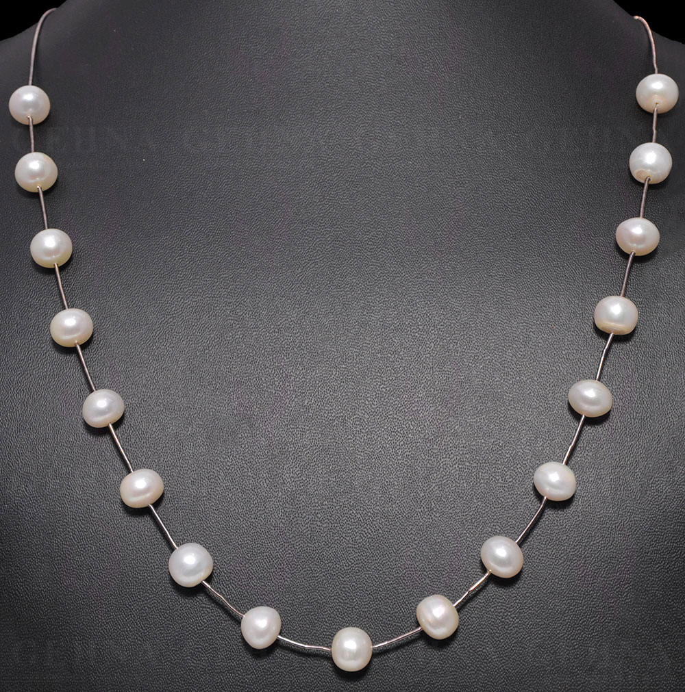 Round Sea Water Pearl Beaded Necklace NM-1131