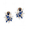 Pearl & Sapphire Studded Elegant Pair Of Earrings FE-1132