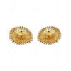 White Pearl & Sapphire Studded Festive Earrings FE-1134