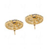 Blue Sapphire Studded Globe Shape Festive Earrings FE-1136