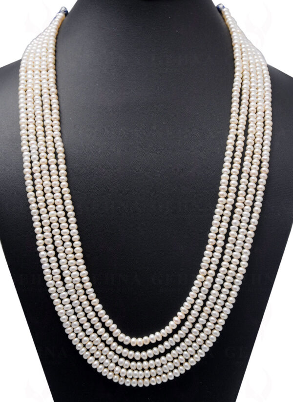 5 Rows Of Nautral Sea Water Pearl Bead Necklace NM-1137