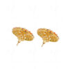 Pearl & Multicolor S Studded Globe Shape Festive Earrings FE-1138