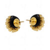 White Topaz Studded Gold Plated Festive Earring FE-1140