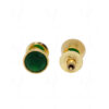 Emerald Studded Round Shape Festive Earrings FE-1141