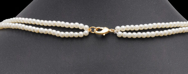 2 Rows Of Shaded Pearl Bead Necklace NM-1141