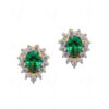 T-Savorite & Green Topaz Studded Festive Earrings FE-1144