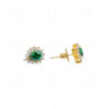 T-Savorite & Green Topaz Studded Festive Earrings FE-1144
