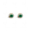 T-Savorite & Green Topaz Studded Festive Earrings FE-1144