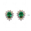 T-Savorite & Green Topaz Studded Festive Earrings FE-1144