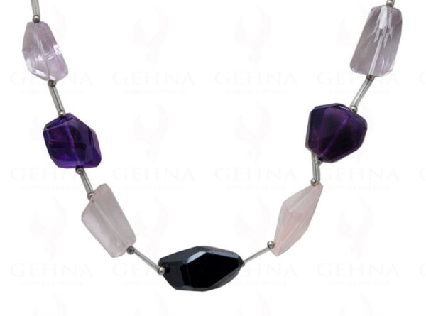 Amethyst, Citrine, Chrysoprase, Smoky Topaz & Rose Quartz Bead Strand NS-1147