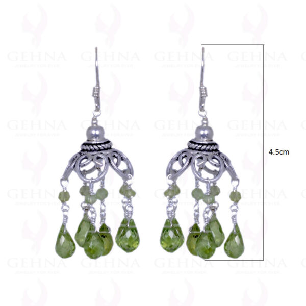 Peridot Gemstone Earrings Made In .925 Sterling Silver ES-1150