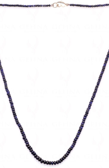 Blue Sapphire Gemstone Round Cabochon Bead Strand NP-1154