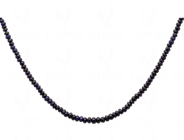 Blue Sapphire Gemstone Round Cabochon Bead Strand NP-1154