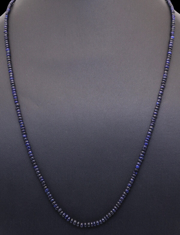 Blue Sapphire Gemstone Round Cabochon Bead Strand NP-1154