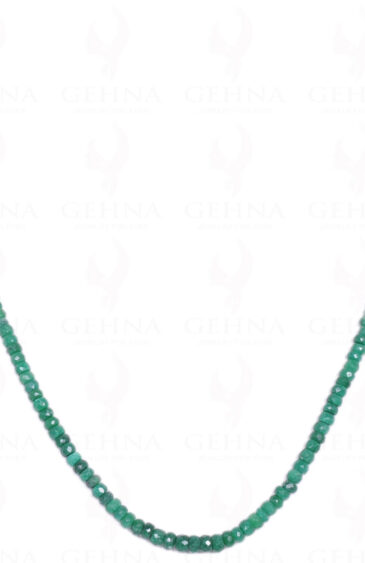 Emerald Gemstone Round Faceted Bead Strand NP-1157