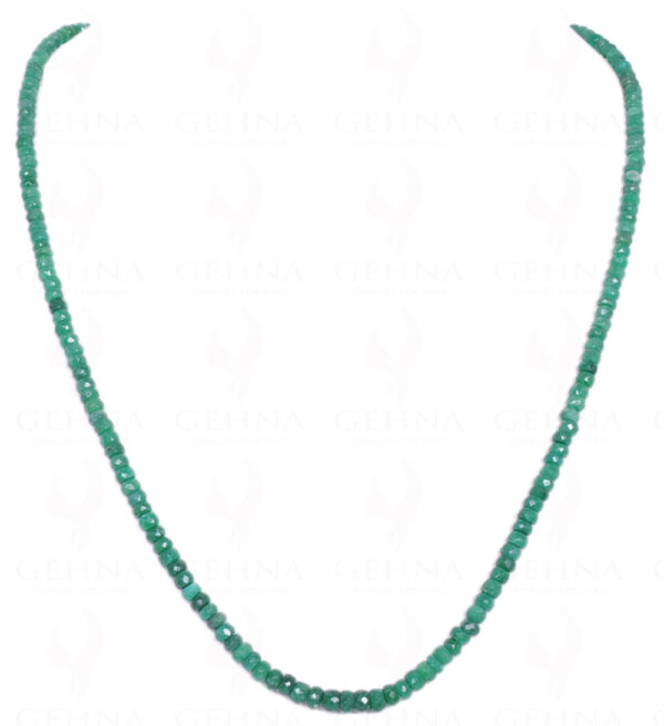 Emerald Gemstone Round Faceted Bead Strand NP-1157