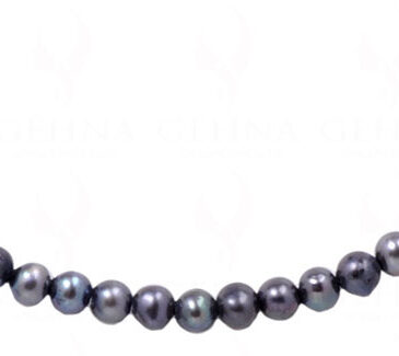 Fresh Water Round Shape 45 Mm Pearl Bead Necklace NM-1159