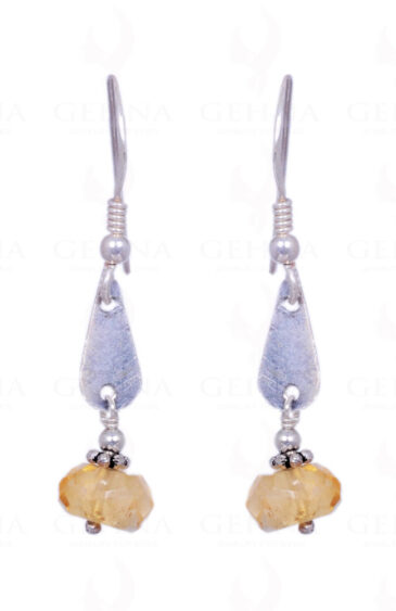 Citrine Gemstone Earrings Made In .925 Sterling Silver ES-1160