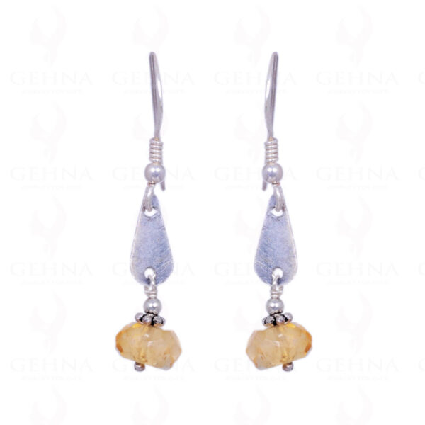 Citrine Gemstone Earrings Made In .925 Sterling Silver ES-1160