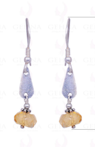 Citrine Gemstone Earrings Made In .925 Sterling Silver ES-1160