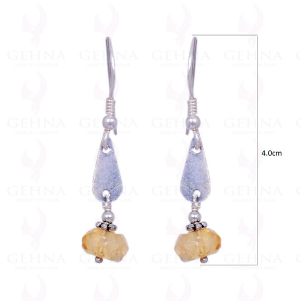 Citrine Gemstone Earrings Made In .925 Sterling Silver ES-1160