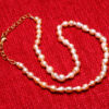 Rarest Golden Color  Baroque Freshwater Pearl Necklace NM-1160