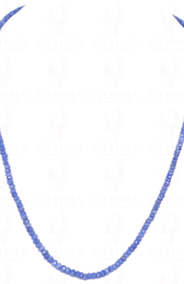 Blue Sapphire Gemstone Round Faceted Bead NP-1161