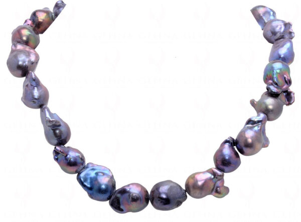 Fancy Baroque Shaped Grey Color Freshwater Pearl NM-1161