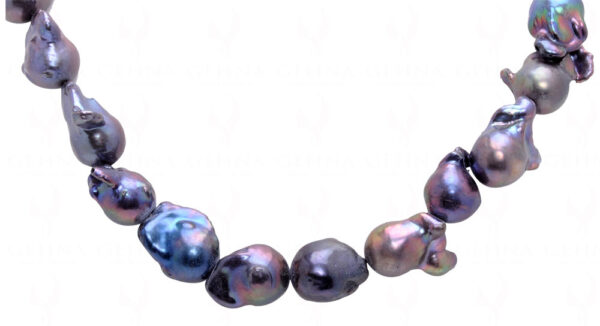 Fancy Baroque Shaped Grey Color Freshwater Pearl NM-1161