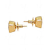 White Topaz Studded Globe Shape Top Earrings FE-1164