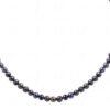 Fresh Water Round Shape 56 Mm Grey Pearl Necklace NM-1165