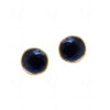 Dreamy Blue Sapphire Studded Globe Shape Top Earrings FE-1166