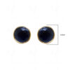 Dreamy Blue Sapphire Studded Globe Shape Top Earrings FE-1166