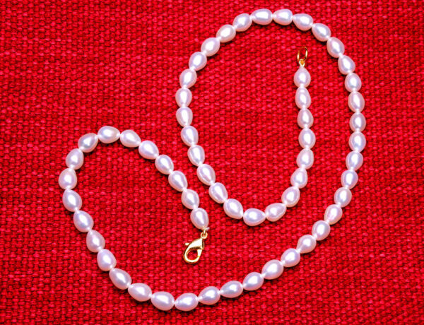 Fresh Water Drop Shaped Pearl Necklace NM-1166