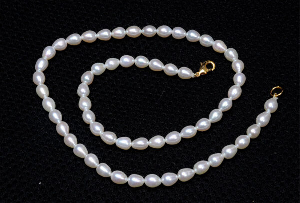 Fresh Water Drop Shaped Pearl Necklace NM-1166