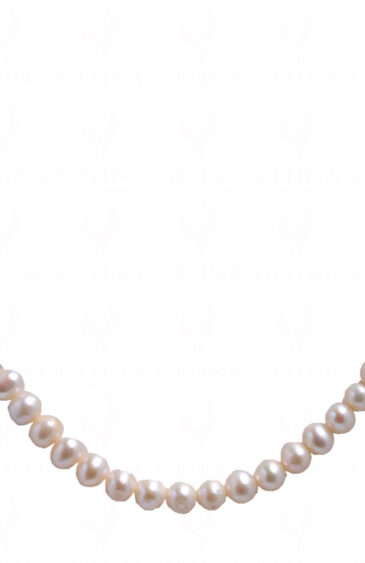 Fresh Water Round Shaped Pearl Necklace NM-1167