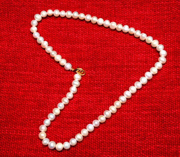 Fresh Water Round Shaped Pearl Necklace NM-1167