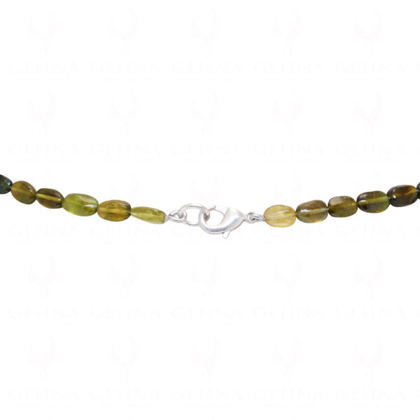 Multi Tourmaline Gemstone Bead Strand With Solid Silver Element Necklace NS-1167