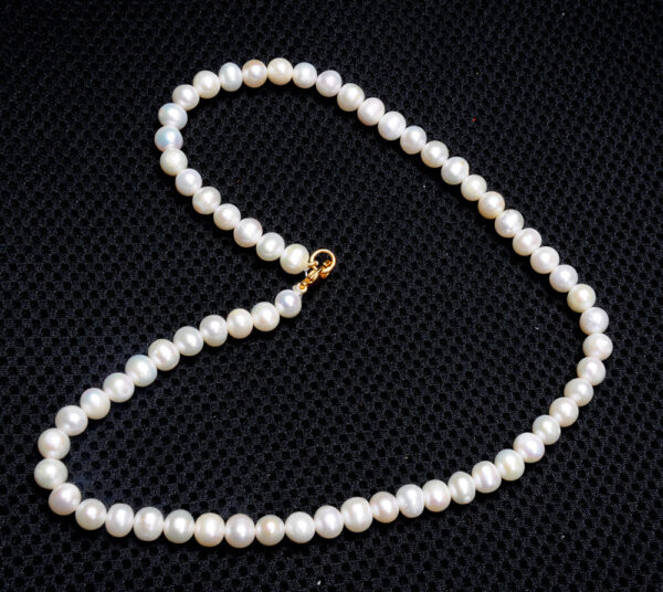 Fresh Water Round Shaped Pearl Necklace NM-1167